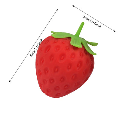 Giant Strawberry Squishy Toy Extra Large Size Strawberry Fidget Toys Slow Rising Shapeable Venting Ball for Adults Friends Gifts