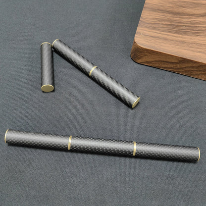 EDC Fidget Toys Stress Relief For Adults Magnetic Metal Carbon Fiber Three-section Stick Rotating Creative Gift