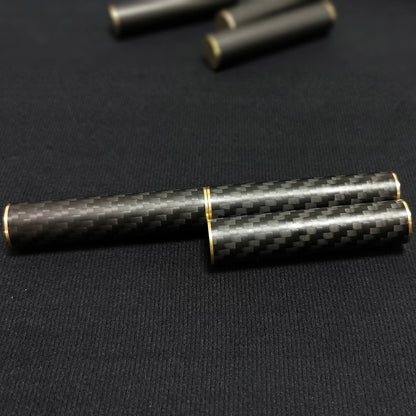 EDC Fidget Toys Stress Relief For Adults Magnetic Metal Carbon Fiber Three-section Stick Rotating Creative Gift