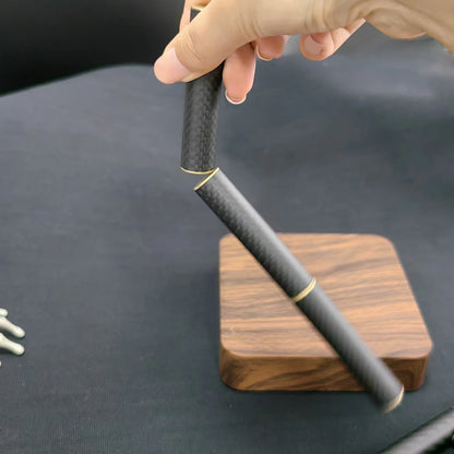EDC Fidget Toys Stress Relief For Adults Magnetic Metal Carbon Fiber Three-section Stick Rotating Creative Gift